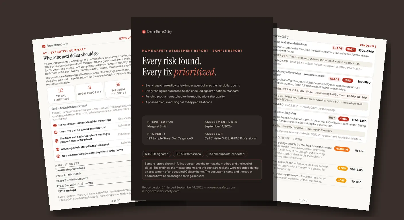 The cover and inside pages of the sample report